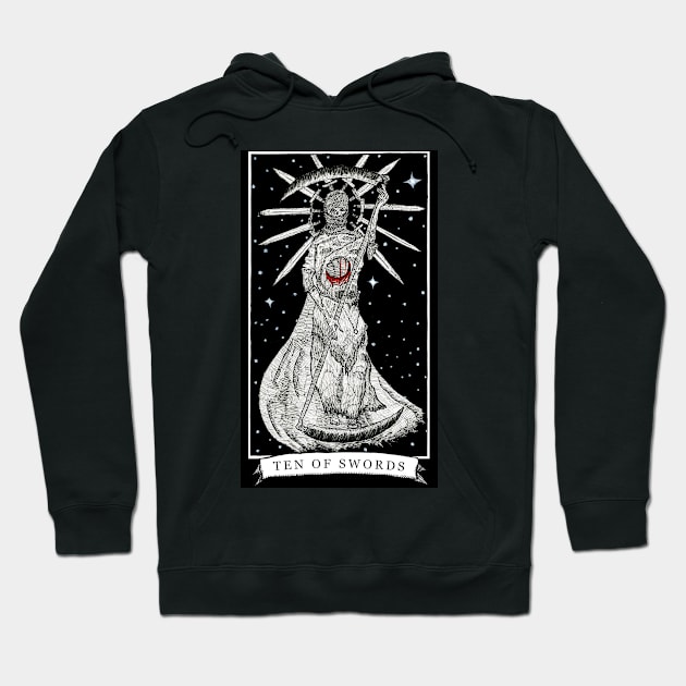 The Ten of Swords - The Tarot Restless Hoodie by WinslowDumaine